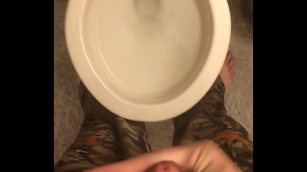 cumming in the toilet 