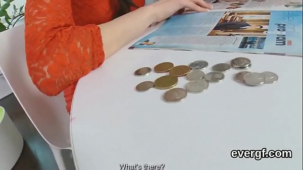 Flatbroke fella lets spicy friend to penetrate his exgf for bucks