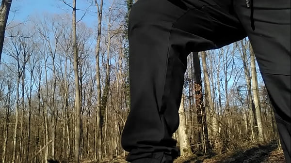 Play MP4 - Young guy peeing in the woods with his uncut dick&excl;