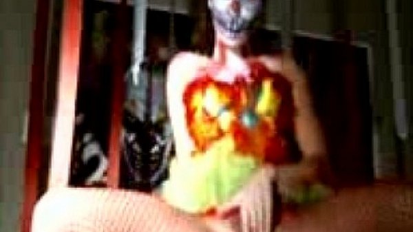 Shaye halloween clown teen masturbation 
