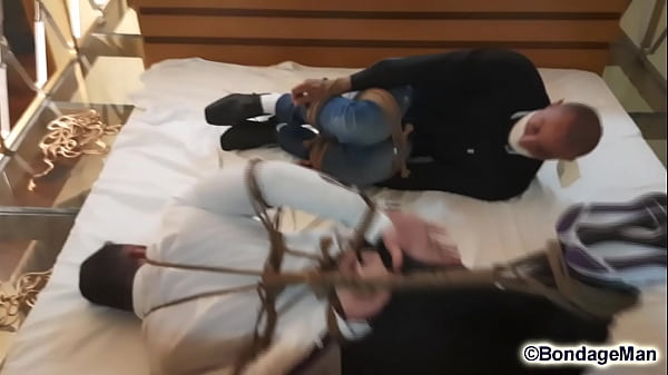 Peter andVictor_capturedtogether tied up and gagged tapegagged_by BondageMan