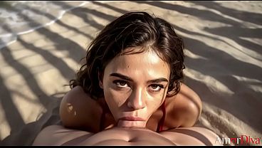I caught my tan stepdaughter doing dirty things and punished her hard with my hard cock in both holes [AI]