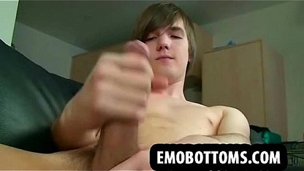 He is a sexy skinny emo twink who is jerking off 