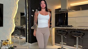 Nonton My Sexy Bad Stepmother Leaves Me To Cum On Her Tits After She Caught Me Spying Her - Salome Gil thumbnail