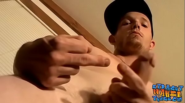 Straight bad ass dude solo masturbates 