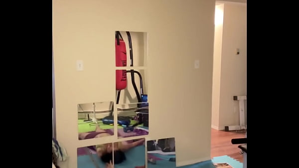 Sarah bj stretching in workout outfit 