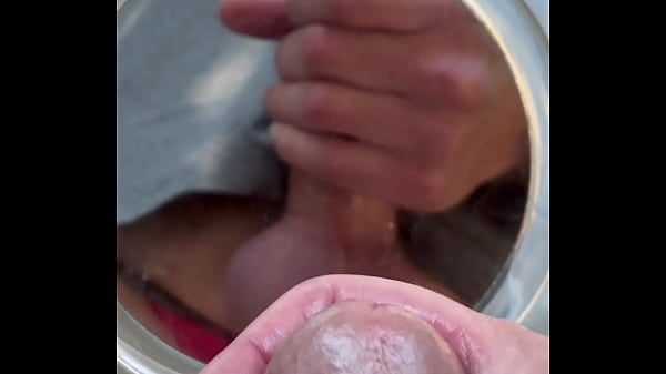 Blasting cumshot outside 