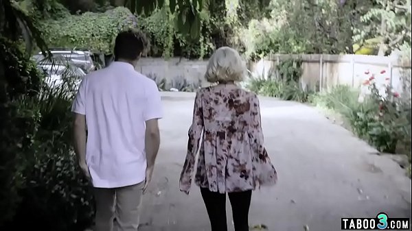 Horny stepson fucked his big titted and teen GF 