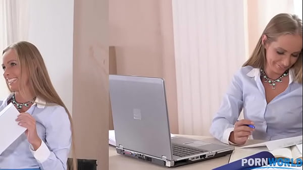 Horny secretary Kinuski can'_t wait to ride his rock-hard dick at the office GP1005