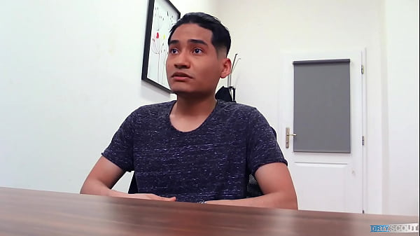 Sweet Twink Guy Goes For A Job Interview But Ends Up_Sucking Riding A Cock Raw For Money - BigStr