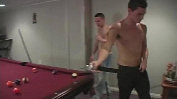 Naked guys An guiltless game of pool, abruptly turns into a super-hot 