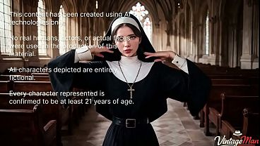 Nonton Nun Forgot To Pray In Front Of Priest And Was Harshly Punished[ai] thumbnail