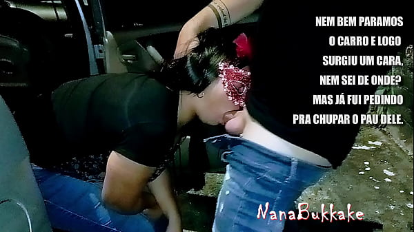 Nanabukkake - Fiz Dogging Dando Para Dois Caras Em P&uacute;blico E Depois Tomei Leitinho Deles Na Boca thumbnail