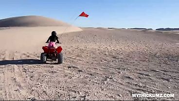 Hammering busty thick ass perfection after a hot desert ATV ride