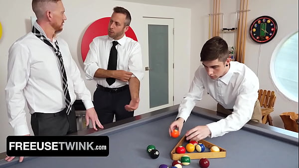 Whenever, Wherever - This Hot Twink is Always There to Satisfy These Two Big Dicks