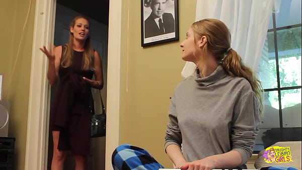 Play MP4 - Two skinny brunette babes sneak off to fuck in the kitchen at work