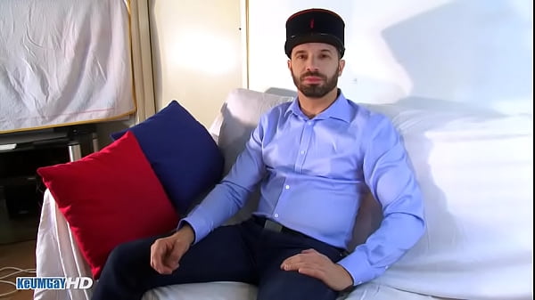 Sexy exposed his big hard dick despite of him in a porn: 