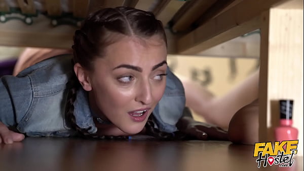 Fake hostel stuck under a bed starring cherry kiss and katy rose