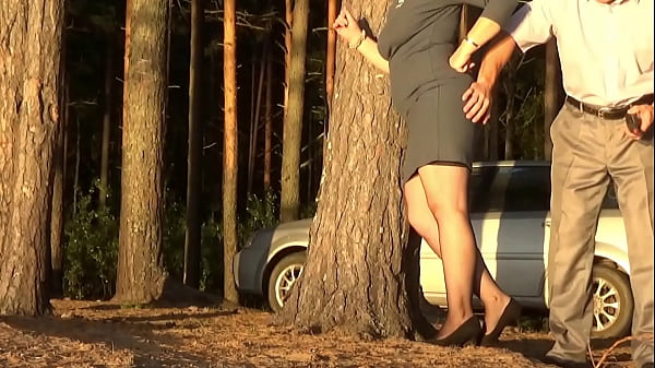 Anal fuck secretary in forest 