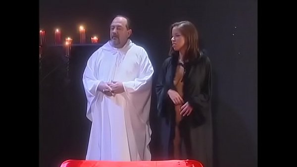 Play MP4 - Lustful chick in black leather boots gets fucked with doggy style near the church altar