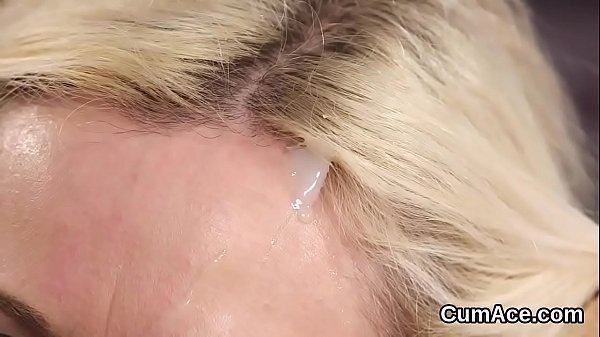 Sexy Bombshell Gets Jizz Shot On Her Face Sucking All The Juice thumbnail