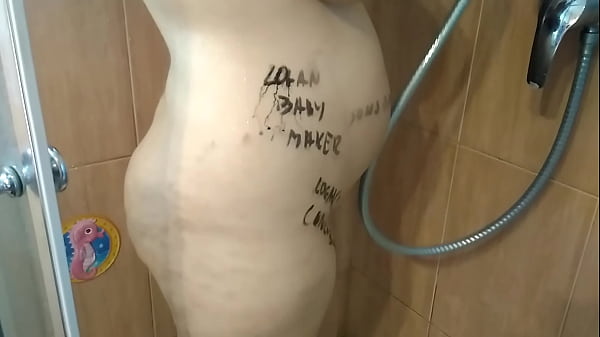 Solo Masturbation in balcony and under the shower