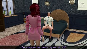 Stepdad tests if his stepson's girlfriend is good in bed 