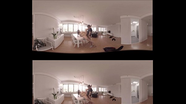 VR_Porn 360 Brunette fucked on the_table