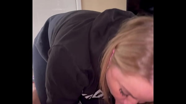 Step sister she wants to go shopping but he makes her suck him off before shopping so he can be her driver 