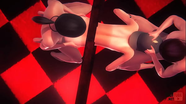 Yaoi Femboy Blonde Twink Threesome Through A Wall Blowjob And Anal Sex With Creampie thumbnail