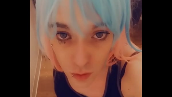 Cosplay Girlie Thinking About The Studs 