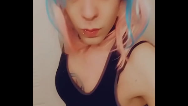 Cosplay Girlie Thinking About The Studs 