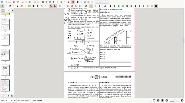 Resolvendo a prova do encceja