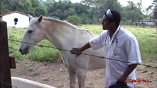 Play MP4 - Cute Tanned Twink Gets Ass Fucked By Veterinarian At The Stable&excl;