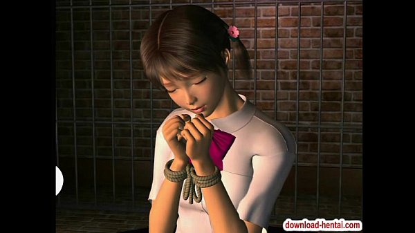 Tied_anime girl bondage action