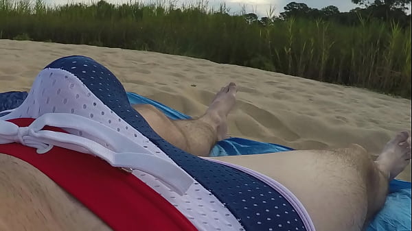 twink bulging public swimsuit 
