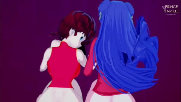 Anime Lesbian girls watch you masturbate and decide to join in