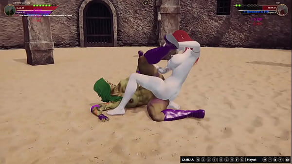 Jennifer vs neri nf3d female sex femdom combat arena 