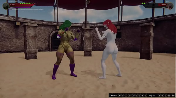 Jennifer vs neri nf3d female sex femdom combat arena 