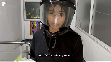 A delivery girl goes to the wrong address and ends up getting fucked by the wrong customer
