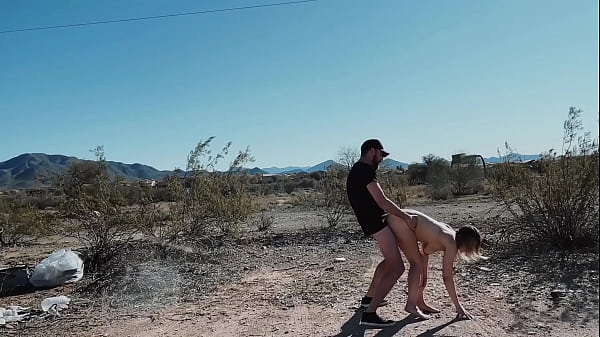 Fucked by the road while cars drive by