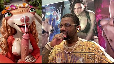 Big Breast Sid Looking Like A Baddie While Sucking Off A Hard Cock So Good He Cums Extra Hard, Ai Generated thumbnail