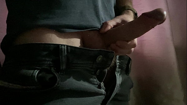 Impressive big British cock cannot be contained, it keeps bursting out until the explosive ending 