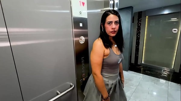 I meet my horny neighbor in_the elevator andfuck his dirty_cock without my_husband_noticingKyleiEllish