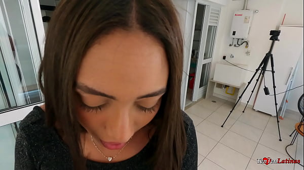 Play MP4 - POV angle&excl; Brazilian beauty teen Emilia blows and gets nailed hard