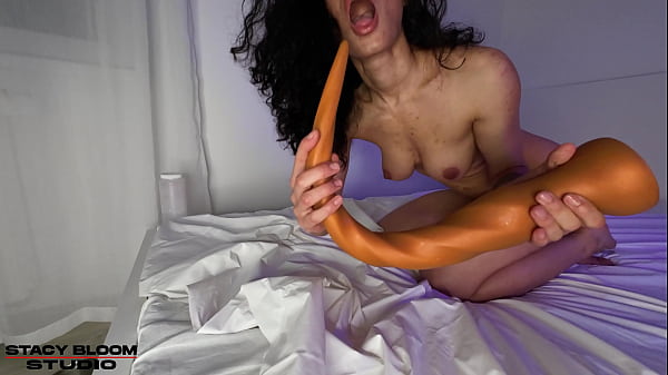 Belly Bulge Stacy Bloom Deep And Long Pleasure - 55 Cm Dildo In Anal. thumbnail