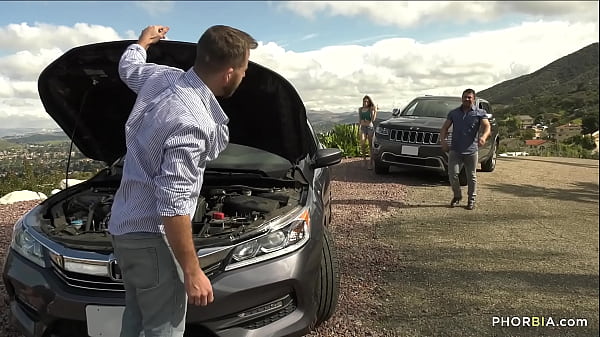 Stranded And Getting Help In His Ass thumbnail