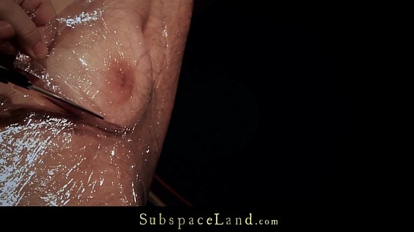 Obsessive spanking_for big tits slave ball gagged and cum_drilled