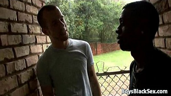 Black boy and white guy in interracial gay scene 02 