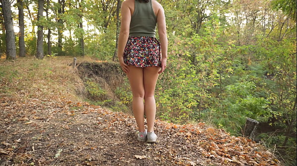 Hot Women Walks Outdoors And Flashing Cute Panties Under Skirt 4k thumbnail